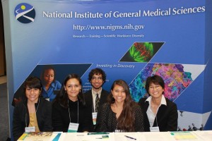 Headshot of IMSD scholars at NIGMS Booth